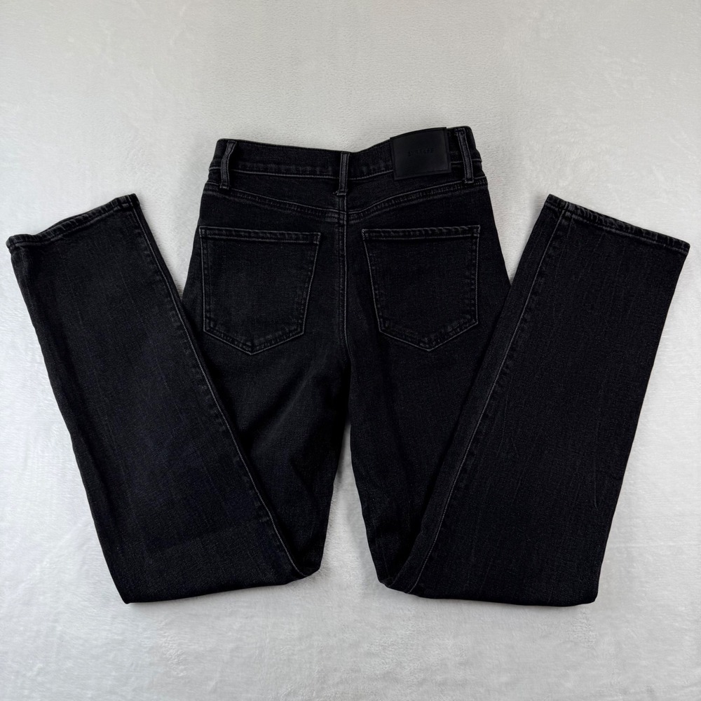 Express Modern Straight High Rise Jeans Womens 0R Black Conscious Edit 006712054